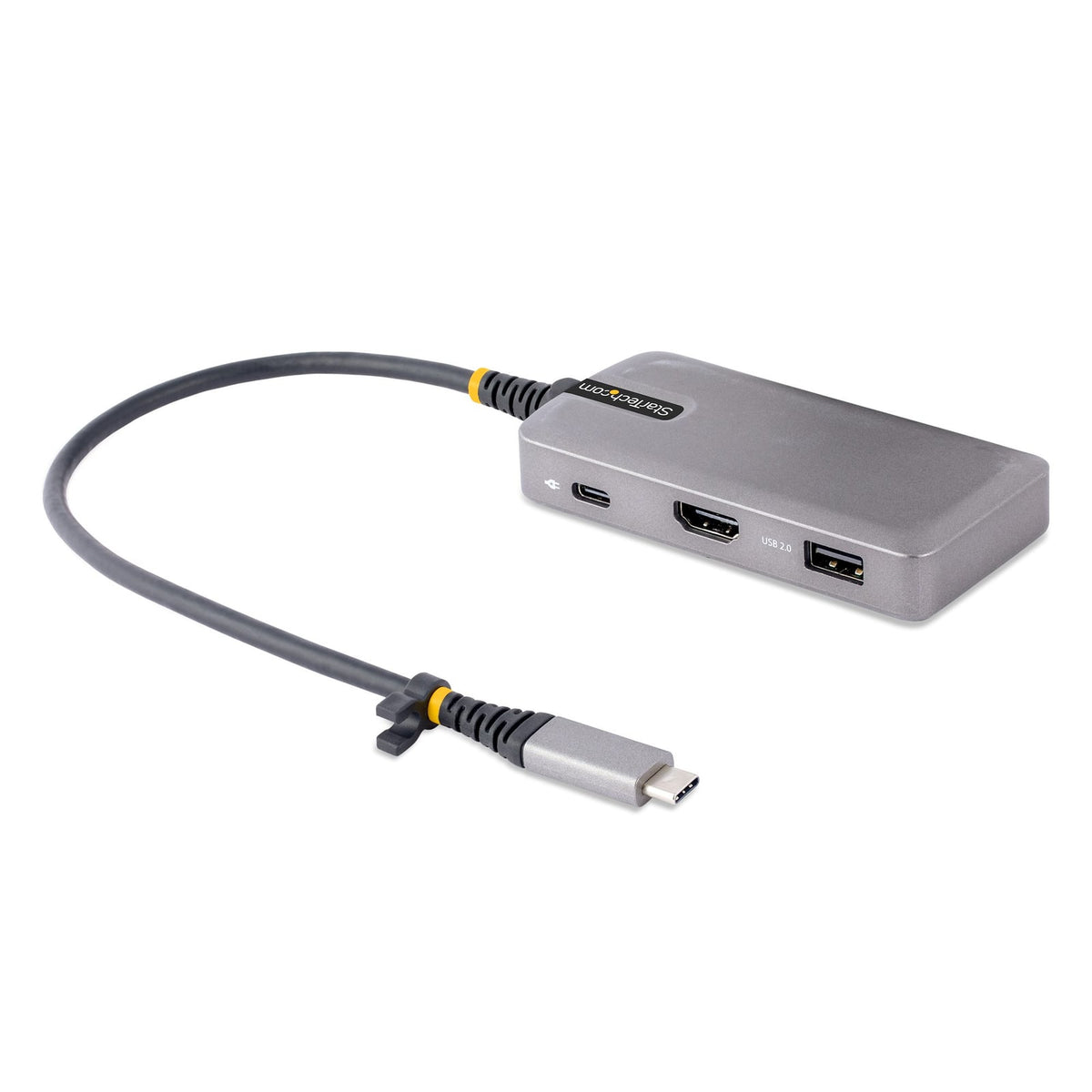 StarTech USB-C Multiport Adapter, 4K 60Hz HDMI w/HDR, 3-Port USB Hub, 100W Power Delivery Pass-Through, USB Type C Mini Docking (104B-USBC-MULTIPORT) product image
