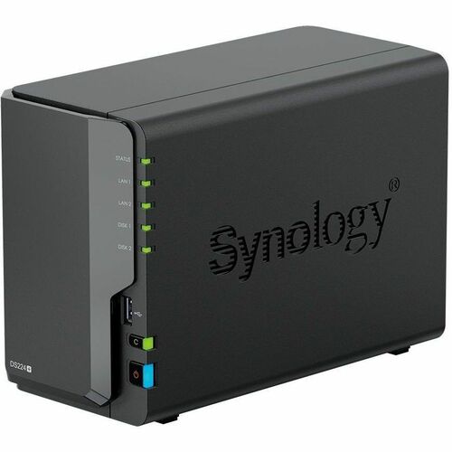 Synology DS224+ J4125 2.0GHZ QC 2GB DDR4 2x 1GbE RJ-45 2x USB 3.2 (2 Years Manufacture Local Warranty In Singapore)