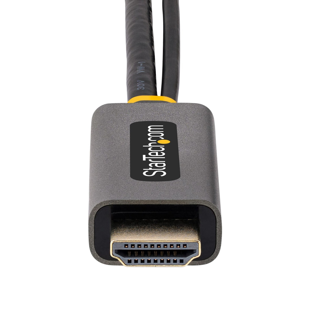StarTech 1ft (30cm) HDMI to DisplayPort Adapter Cable, Active 4K 60Hz HDMI 2.0 to DP 1.2 Converter, HDR, USB Bus Powered, HDMI (128-HDMI-DISPLAYPORT) product image