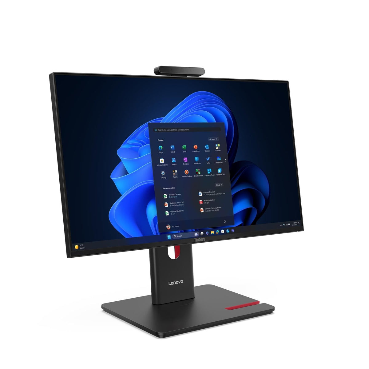 Lenovo ThinkCentre M70a Gen 6 : (AIO) Intel® Q870 Chipset 23.8" FHD (1920x1080) IPS Anti-glare 250nits, 60Hz, 72% NTSC (13AY0038SG) product image