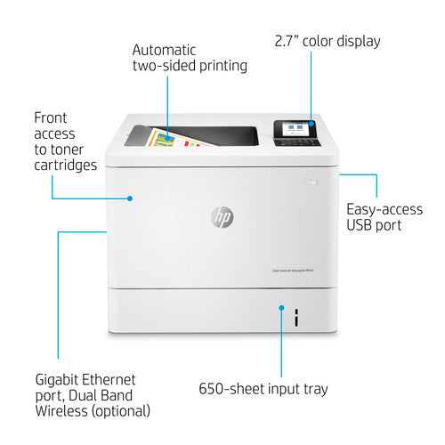 HP Color LaserJet Enterprise M554dn Printer (7ZU81A) (1 Year Manufacture Local Warranty In Singapore)