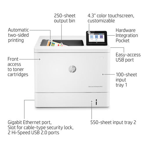 HP Color LaserJet Enterprise M555dn (7ZU78A) (1 Year Manufacture Local Warranty In Singapore) -EOL