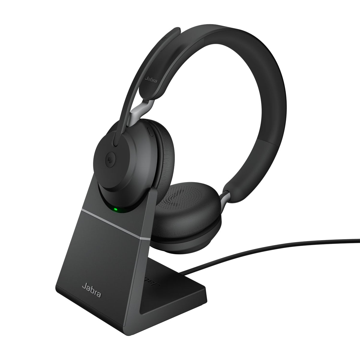 Jabra Evolve2 65 USB-A MS Stereo Headset with Charging Stand, Black (26599-999-989) (2 Years Manufacture Local Warranty In Singapore) product image