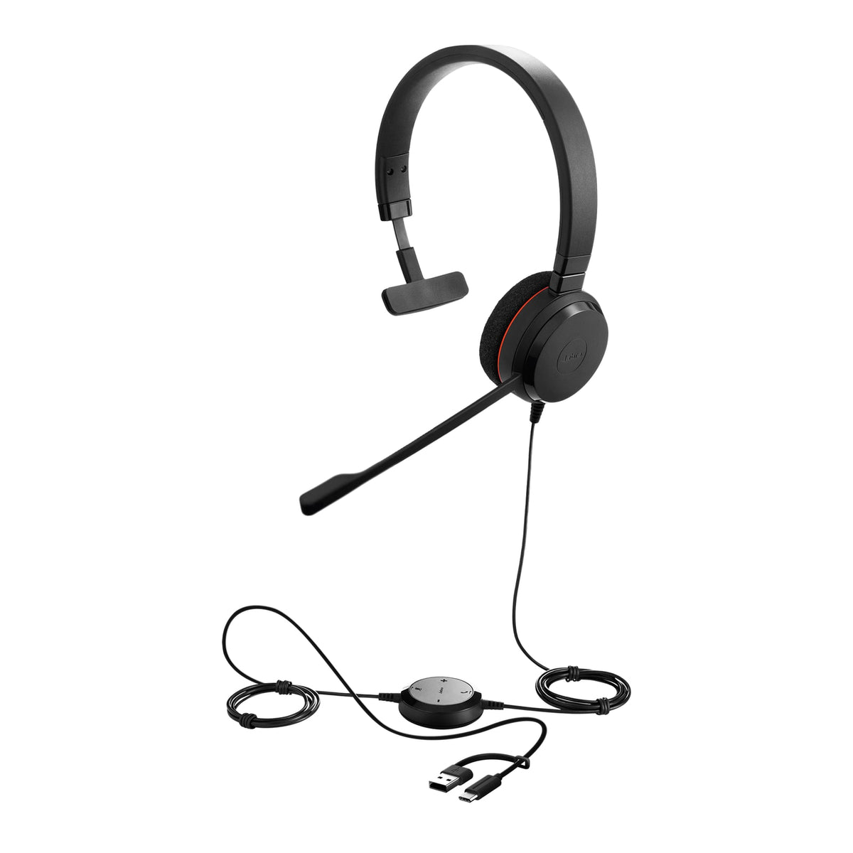 Jabra Evolve 20 USB-C/A MS Mono Headset (4993-823-169) (2 Years Manufacture Local Warranty In Singapore) product image
