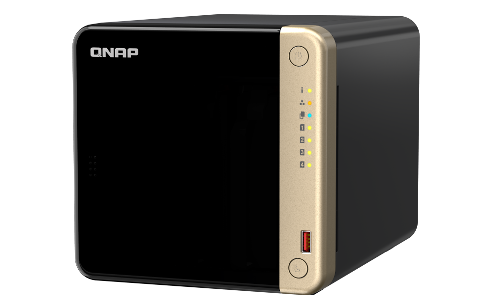 QNAP 4-bay Intel Celeron N5105/N5095 Non-expandable 8GB RAM NAS (QN-TS-464-8G) (3 Years Manufacture Local Warranty In Singapore)