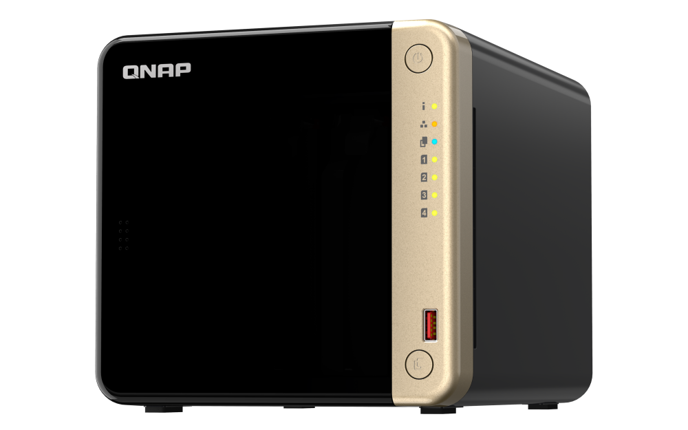 QNAP 4-bay Intel Celeron N5105/N5095 Non-expandable 8GB RAM NAS (QN-TS-464-8G) (3 Years Manufacture Local Warranty In Singapore)
