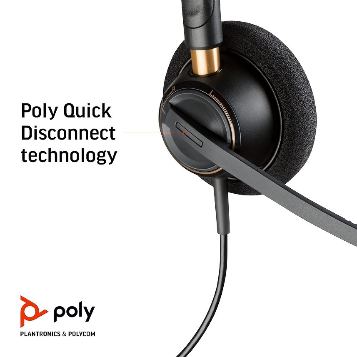 HP Poly EncorePro 520 Binaural Headset +Quick Disconnect (783P7AA) product image