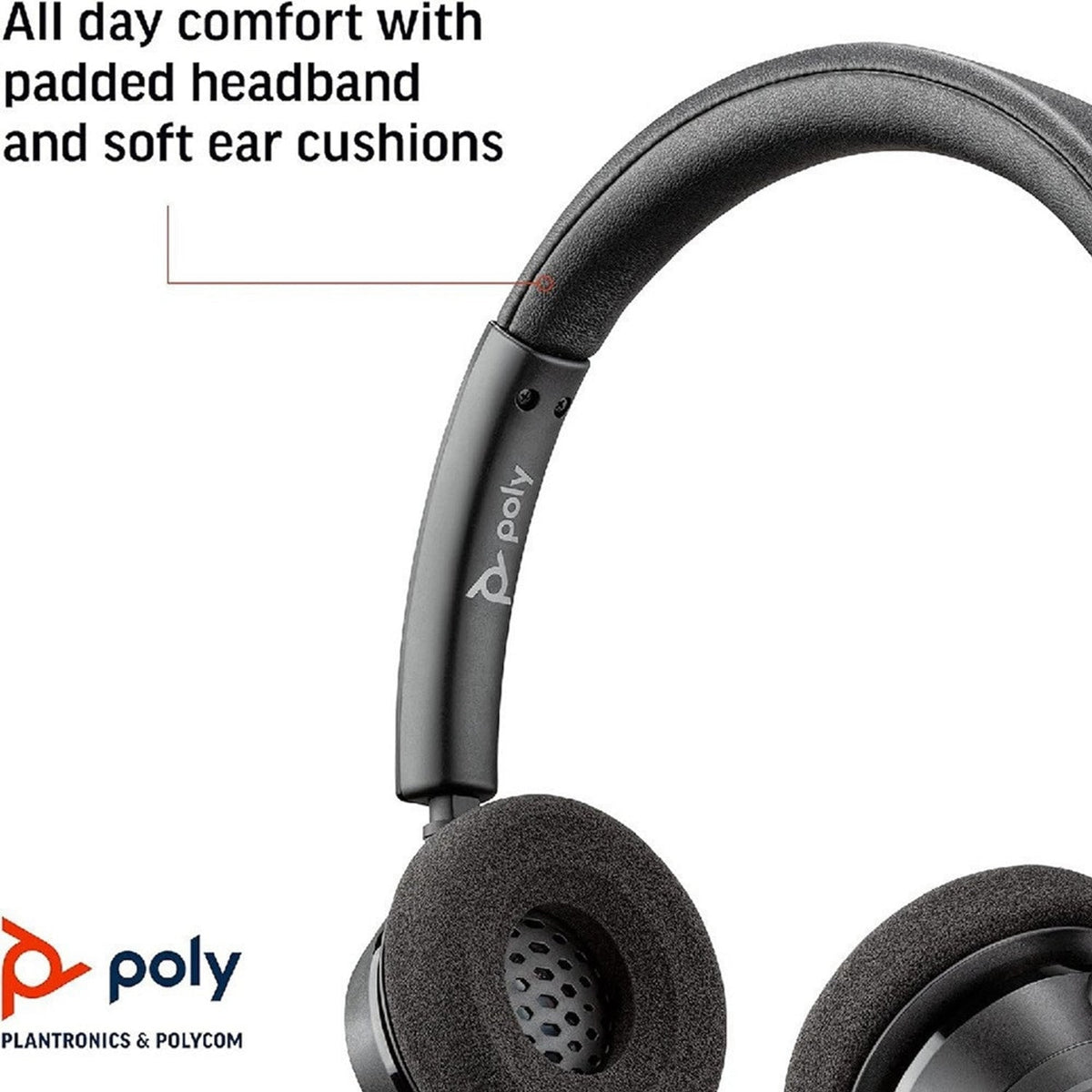 HP Poly Blackwire 3320 Stereo Microsoft Teams Certified USB-C Headset +USB-C/A Adapter (8X220AA) product image