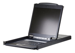Aten 16-Port PS/2-USB VGA Single Rail LCD KVM Switch- CL1316N (1 Year Manufacture Local Warranty In Singapore)