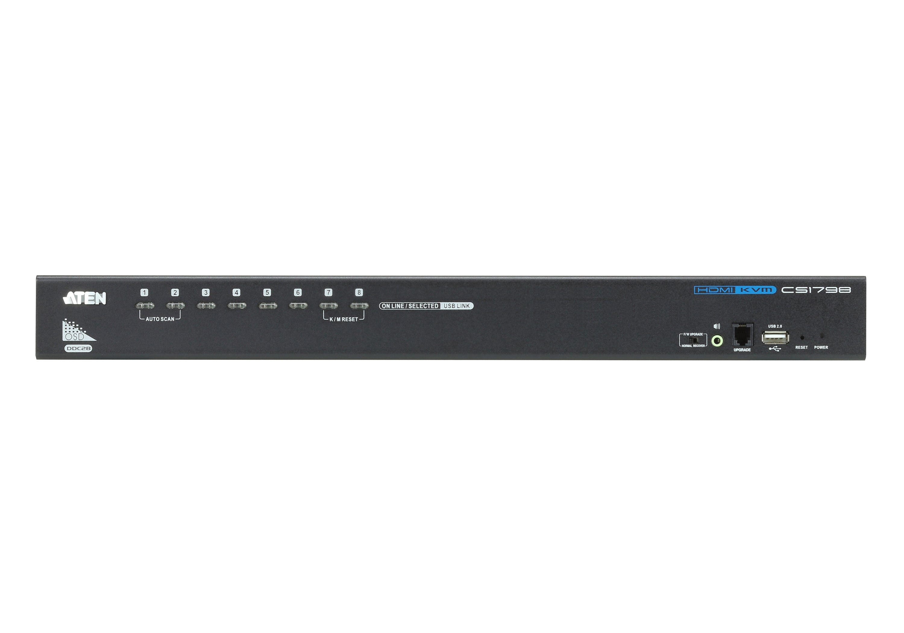 Aten 8-Port USB HDMI/Audio KVM Switch- CS1798 (1 Year Manufacture Local Warranty In Singapore)