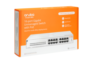 HPE Switch Aruba Instant On 1430 16G POE 124w Class 4 (R8R48A) (Lifetime Warranty)