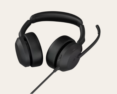 JABRA Evolve2 50 Stereo Wired Headset With USB-C (2 Years Manufacture Local Warranty In Singapore)-EOL