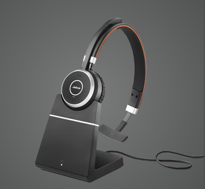 Jabra Evolve 65 headset UC Mono with Charging Stand  6593-823-499 (2 Years Manufacture Local Warranty In Singapore) -EOL