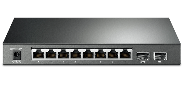 TP-LINK JetStream 10-Port Gigabit Smart Switch with 8-Port PoE+ (TL-SG2210P) (5 Years Manufacture Local Warranty In Singapore)