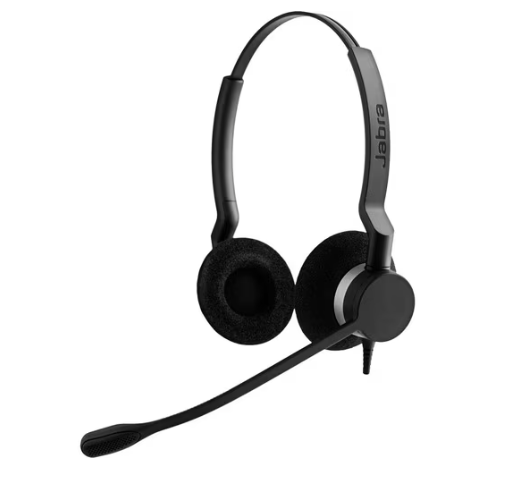 JABRA Biz 2300 QD Wired Over-the-head Stereo Headset 2309-820-105 (2 Years Manufacture Local Warranty In Singapore)