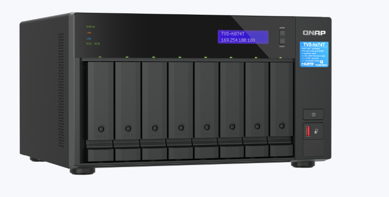 QNAP TVS-h874T-i9-64G 8-bay i9 CPU Thunderbolt 4 NAS (3 Years Manufacture Local Warranty In Singapore)