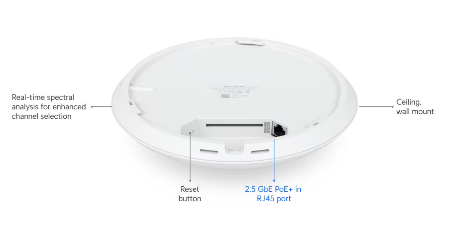 Ubiquiti Wireless Access Point WiFi 7 Unifi U7-Pro Max (2 Years Hardware Warranty)-Promo Price While Stock Last