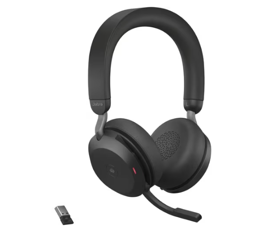 JABRA Evolve2 75 Stereo Wireless Headset With USB-A /USB-C (2 Years Manufacture Local Warranty In Singapore)