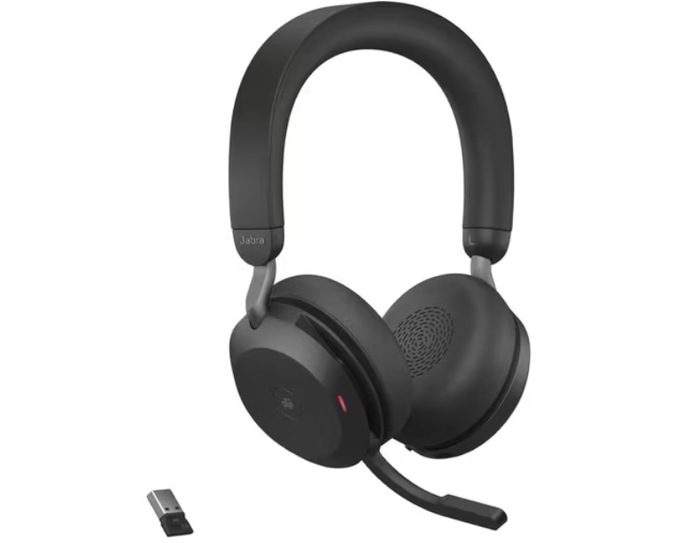JABRA Evolve2 75 Stereo Wireless Headset With USB-A / USB-C (2 Years Manufacture Local Warranty In Singapore)