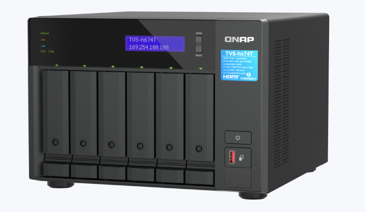 QNAP TVS-h674T-i5-32G 6-bay NAS w/ i5, 32GB , Thunderbolt 4 (3 Years Manufacture Local Warranty In Singapore)
