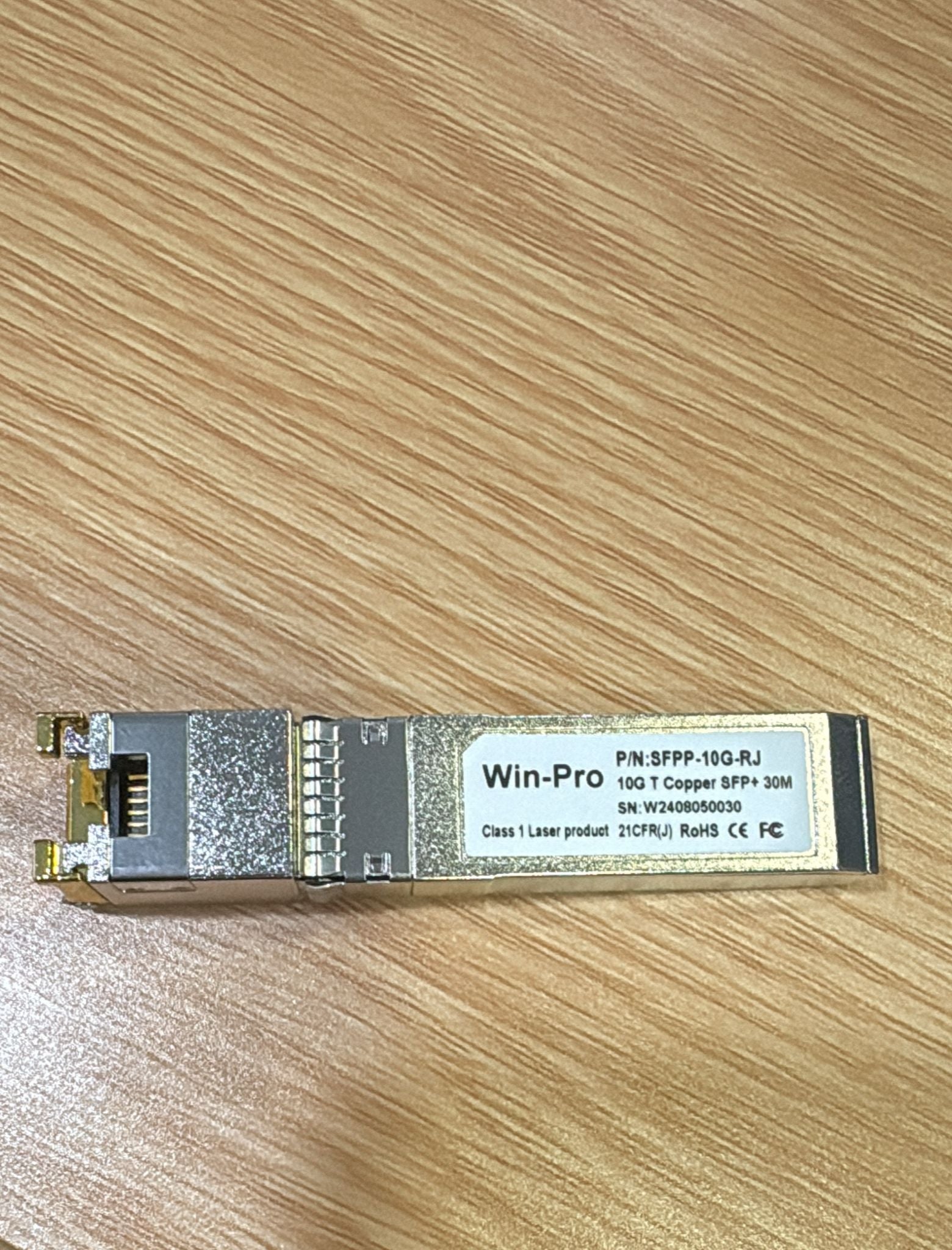 Win-Pro SFP+ Transceiver 10Gb RJ45 -network cable Cat 6A 1 pcs