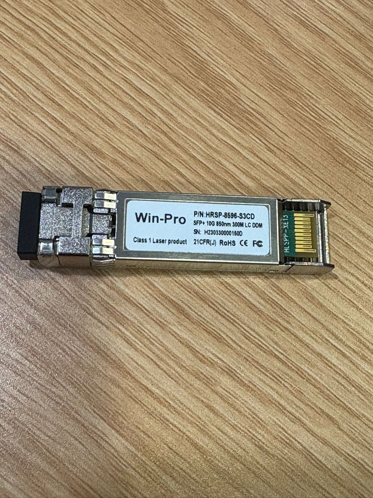 Win-Pro SFP+ Transceiver 10Gb SR MMF OM3 Duplex LC -Fibre cable LC connector 1 pcs