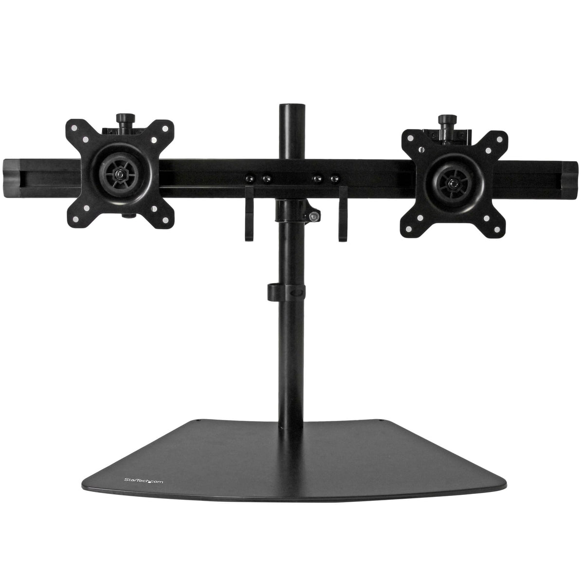 StarTech Dual-Monitor Stand - Horizontal - Black - For up to 24" (17.6lb/8kg) Displays (ARMBARDUO) product image