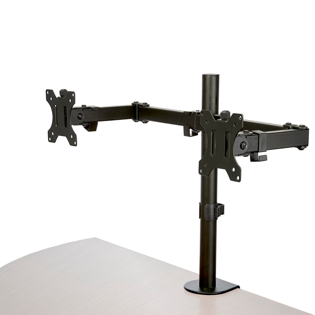 StarTech Desk Mount Dual Monitor Arm - Desk Clamp / Grommet VESA Monitor Mount for up to 32" (17.6lb/8kg) Displays - Ergonomic (ARMDUAL2) product image