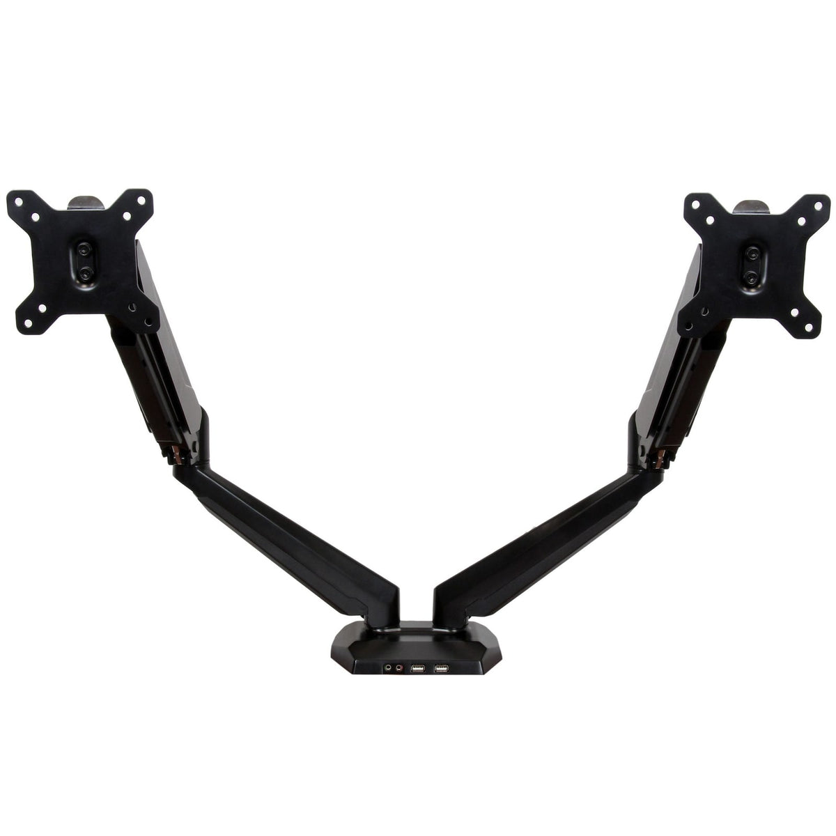 StarTech Desk Mount Dual Monitor Arm with USB & Audio (ARMSLIMDUO) product image