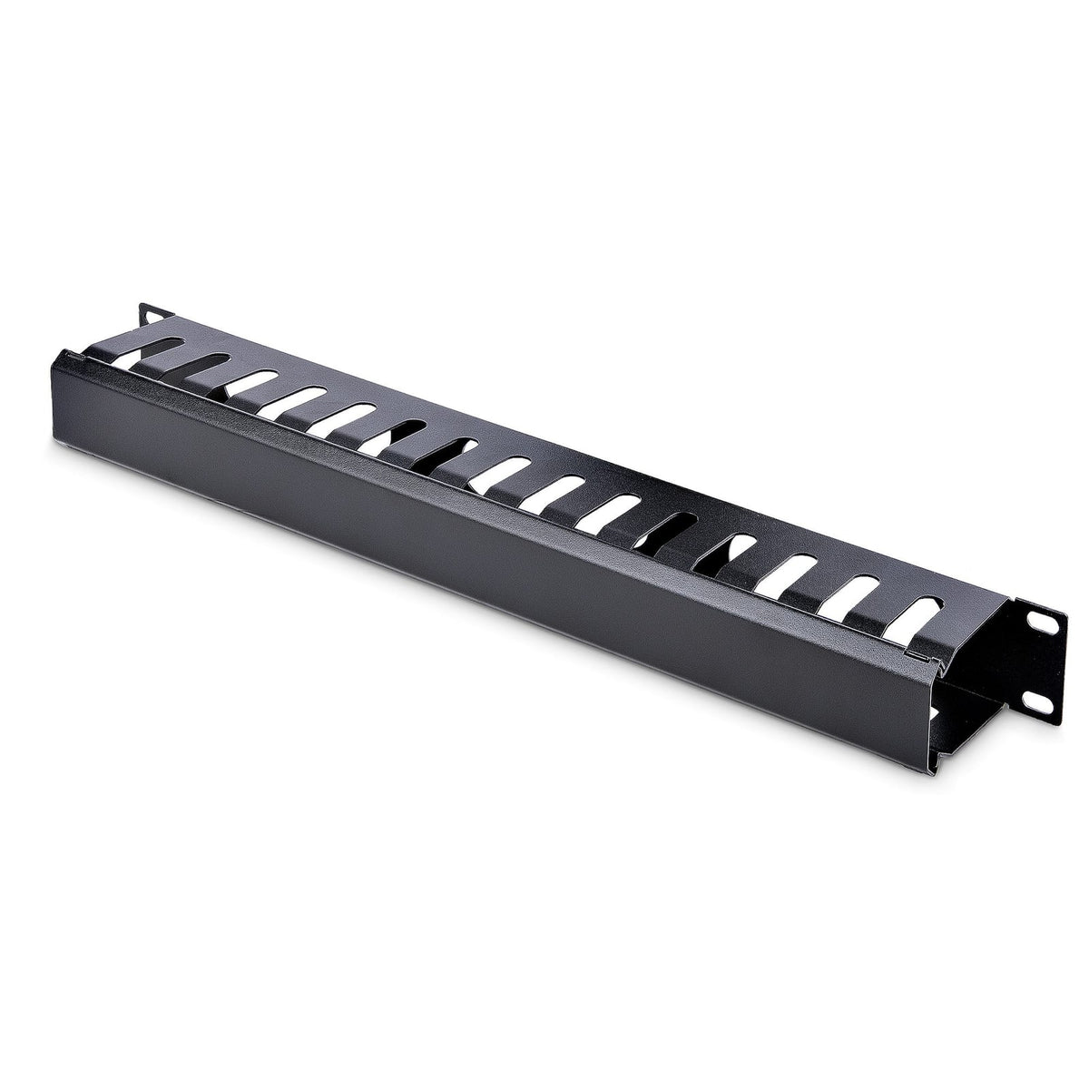 StarTech 1U 19" Finger Duct Rack Cable Manager w/ Cover (CMDUCT1UX) product image