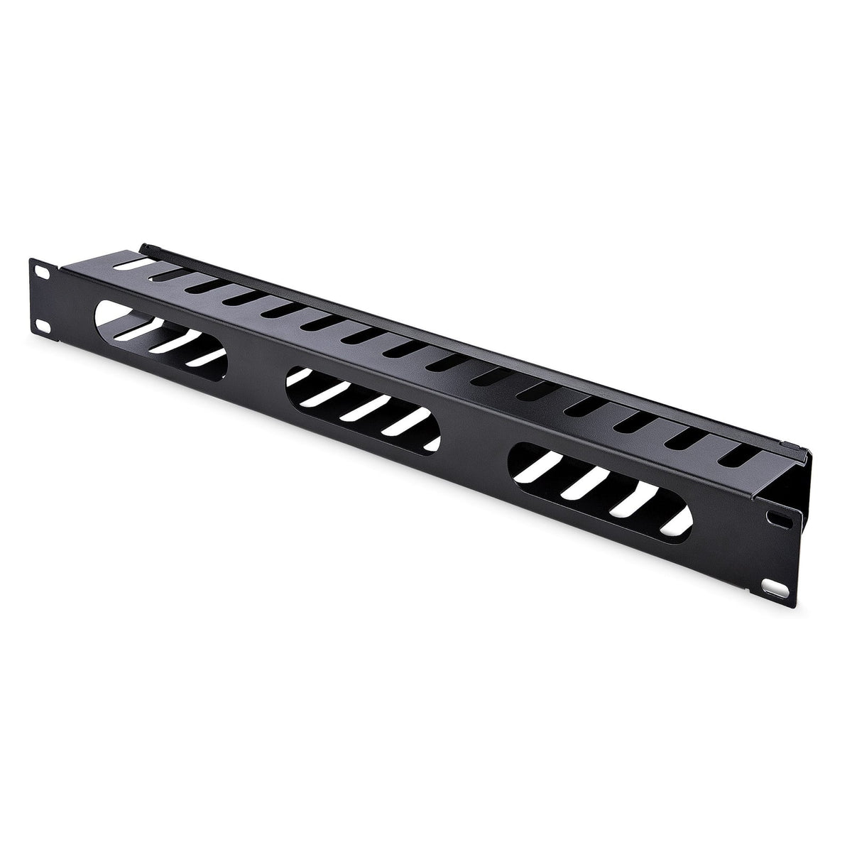 StarTech 1U 19" Finger Duct Rack Cable Manager w/ Cover (CMDUCT1UX) product image