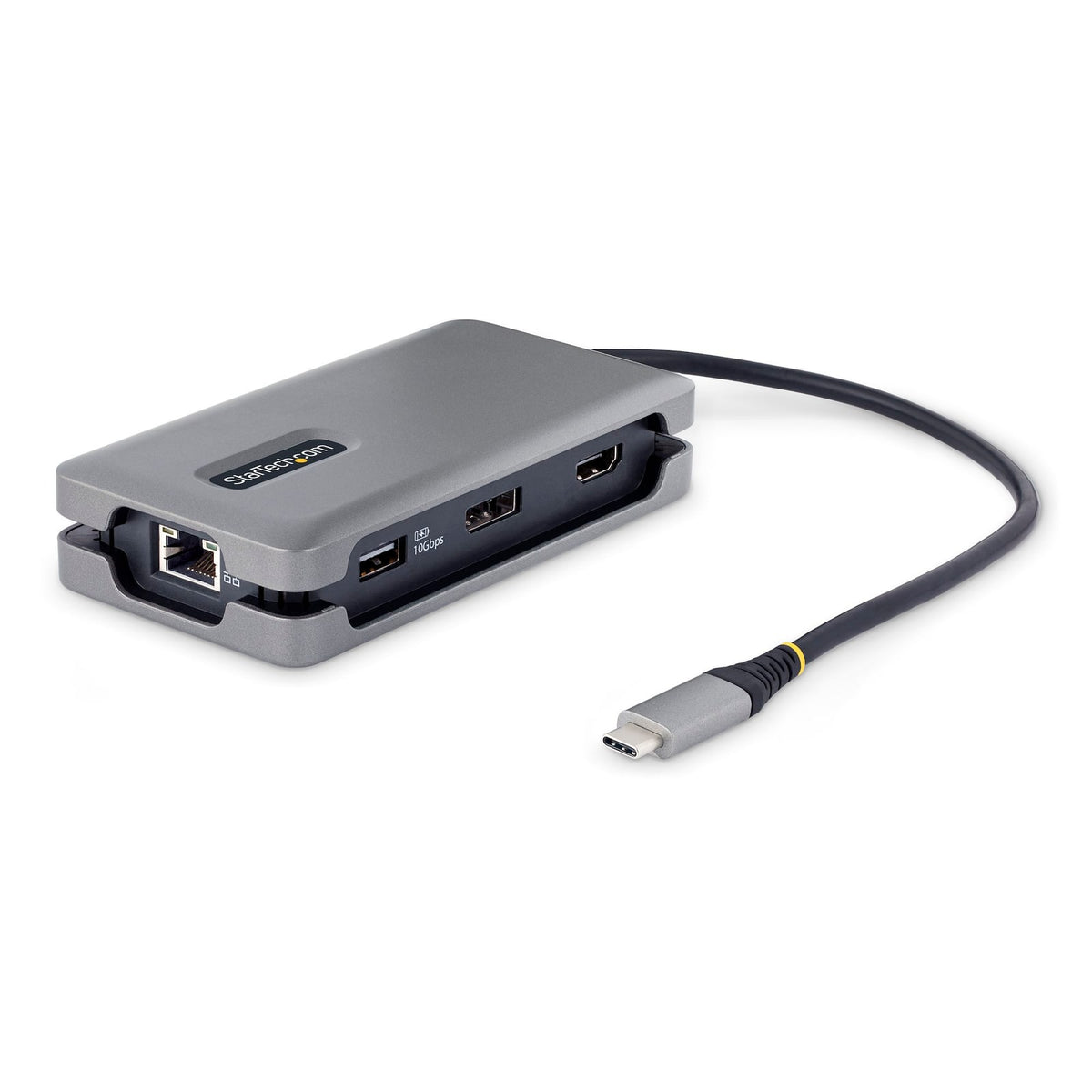 StarTech USB-C Multiport Adapter - 4K 60Hz HDMI/DP - 3-Port USB Hub - 100W Power Delivery Pass-Through - GbE - Travel Mini (DKT31CDHPD3) product image