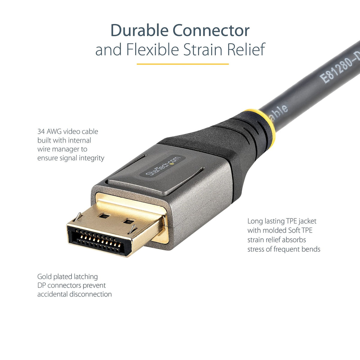 StarTech 6ft Certified DisplayPort 1.4 Cable 8K (DP14VMM2M) product image
