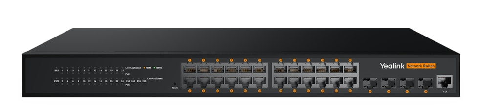 Yealink RCH240 - 24-Port L2+Web Managed PoE+ Switch product image