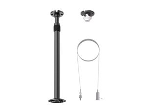Yealink CM-MountKIT - CM20 deployment options with suspension rope, on-ceiling mount, and length-adjustable pole product image