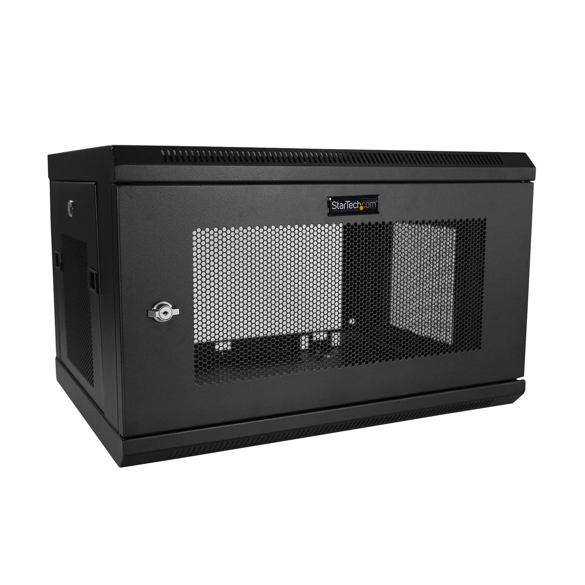 StarTech 2-Post 6U Wall Mount Network Cabinet with 1U Shelf, 19" Wall-Mounted Server Rack for Data / Networking / AV / (RK616WALM) product image