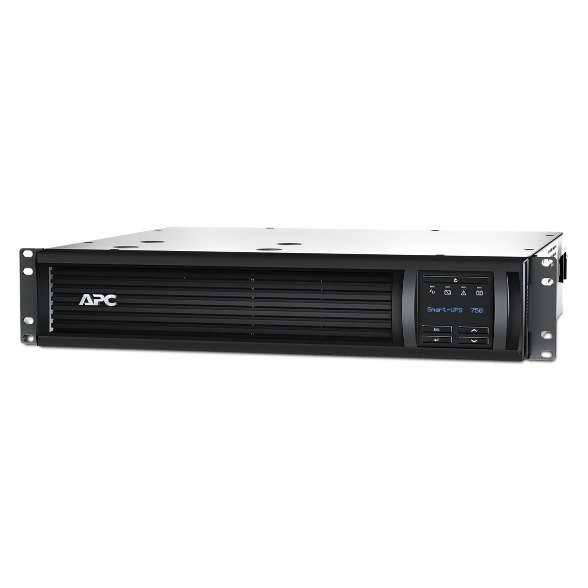 APC Smart-UPS, Line Interactive, 750VA, Rackmount 2U, 230V, 4x IEC C13 outlets, SmartConnect Port+SmartSlot, AVR, LCD (SMT750RMI2UC) (2 Years Manufacture Local Warranty In Singapore) product image