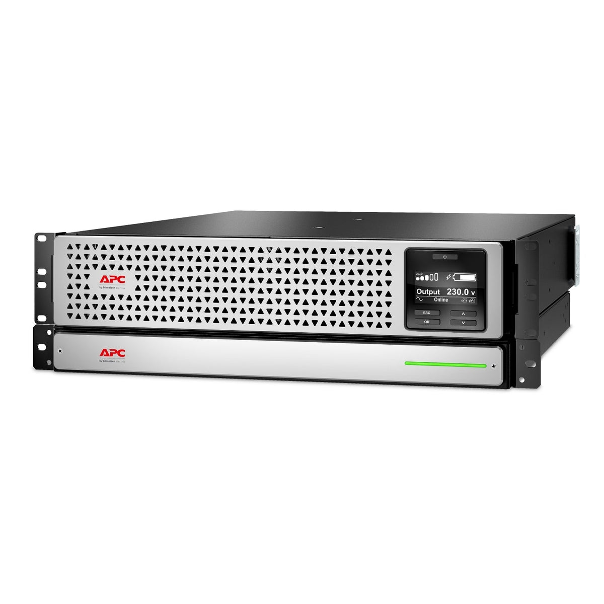 APC Smart-UPS On-Line, 1000VA, Rackmount 3U, 230V, 8x C13 IEC outlets, SmartSlot, Extended runtime, W/ rail kit (SRTL1000RMXLI) product image