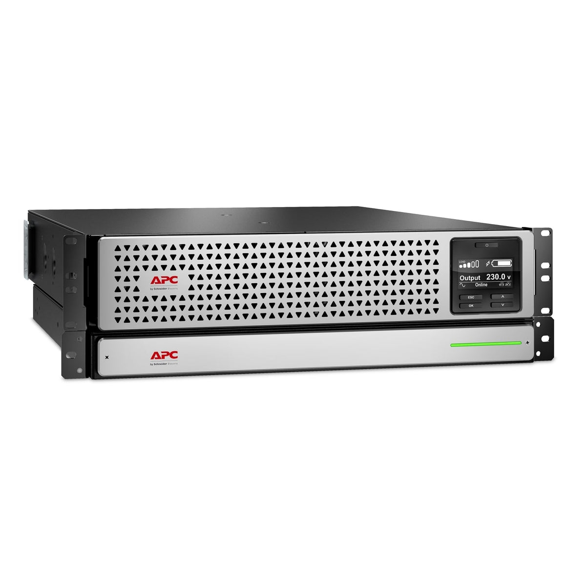 APC Smart-UPS On-Line, 1000VA, Rackmount 3U, 230V, 8x C13 IEC outlets, SmartSlot, Extended runtime, W/ rail kit (SRTL1000RMXLI) product image