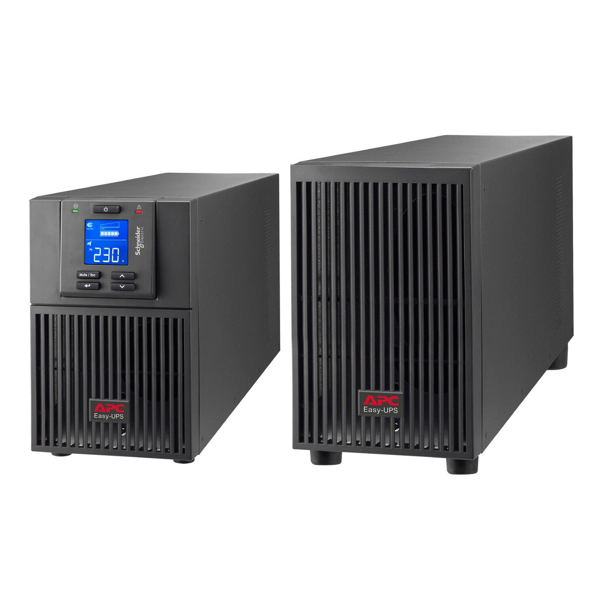 APC Easy UPS On-Line, 1000VA/900W, Tower, 230V, 3x IEC C13 outlets, Intelligent Card Slot, LCD, Extended runtime (SRV1KIL-E) product image