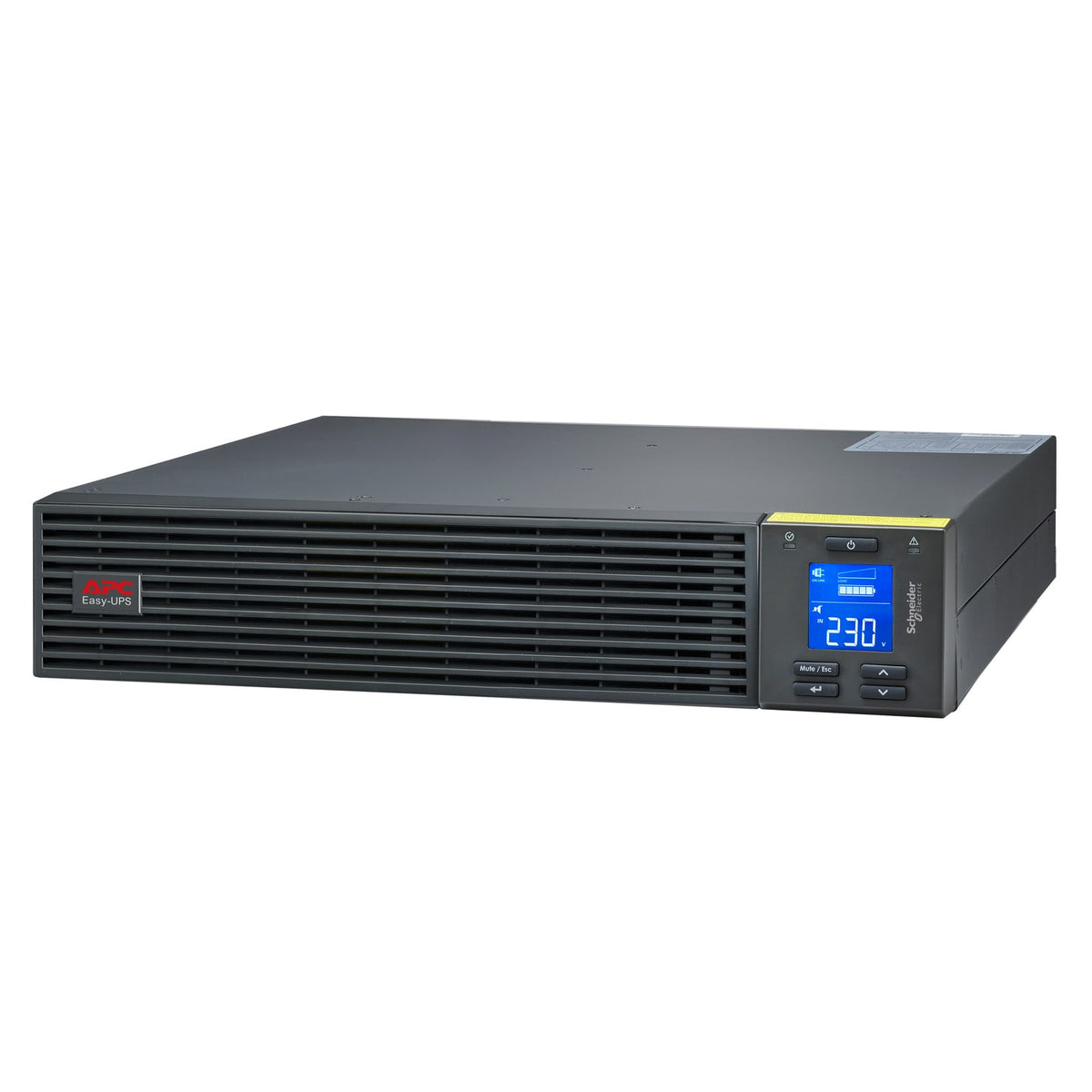 APC Easy UPS On-Line, 1000VA/900W, Rackmount 2U, 230V, 3x IEC C13 outlets, Intelligent Card Slot, LCD, W/O rail kit (SRV1KRI-E) product image