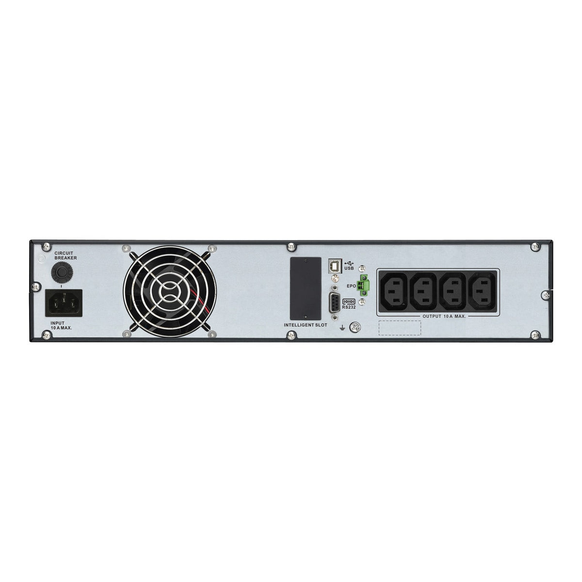 APC Easy UPS On-Line, 2000VA/1800W, Rackmount 2U, 230V, 4x IEC C13 outlets, Intelligent Card Slot, LCD, W/ rail kit (SRV2KRIRK-E) (1 Year Manufacture Local Warranty In Singapore) product image