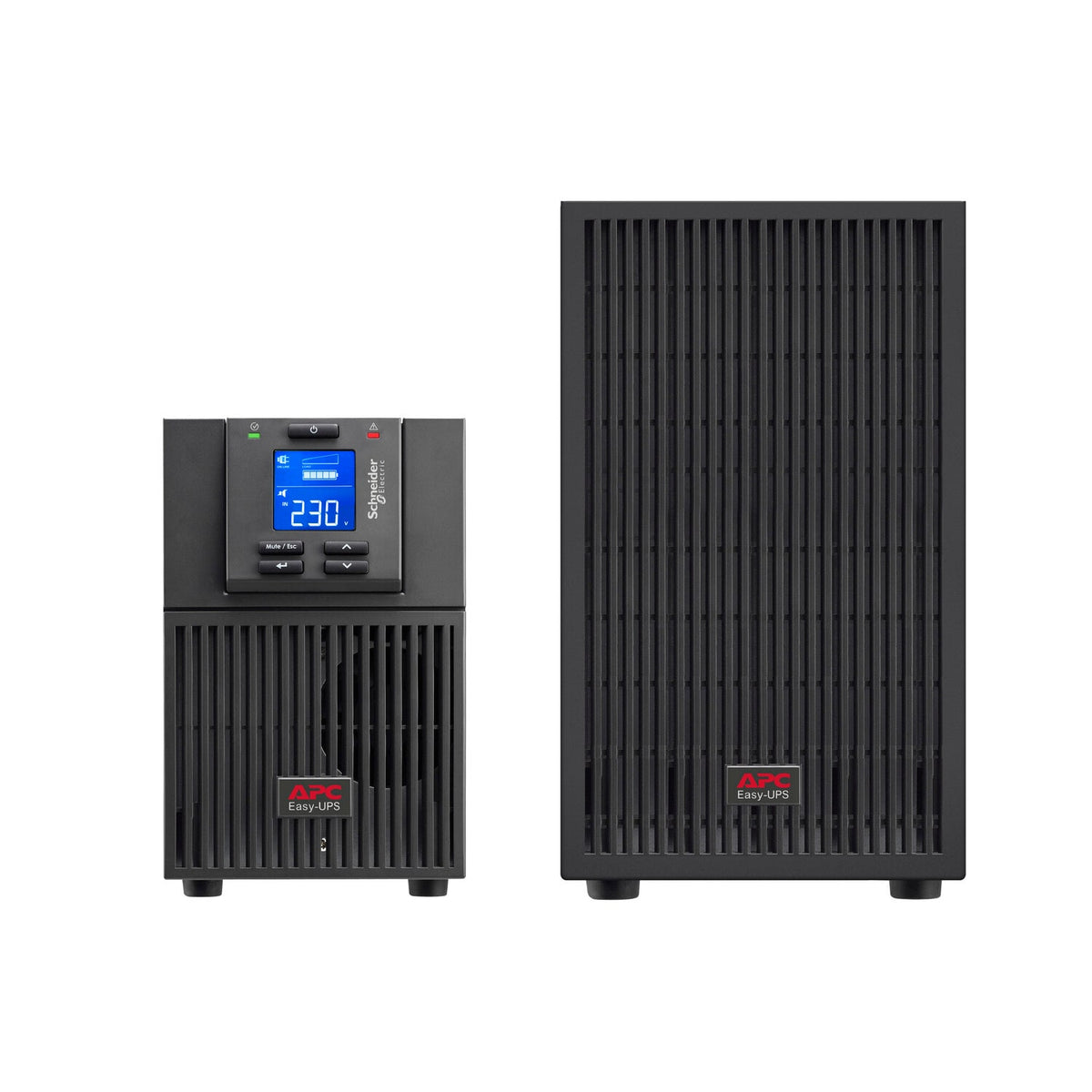 APC Easy UPS On-Line, 3kVA/2700W, Tower, 230V, 6x C13 + 1x C19 outlets, Intelligent Card Slot, LCD, Extended runtime (SRV3KIL-E) product image