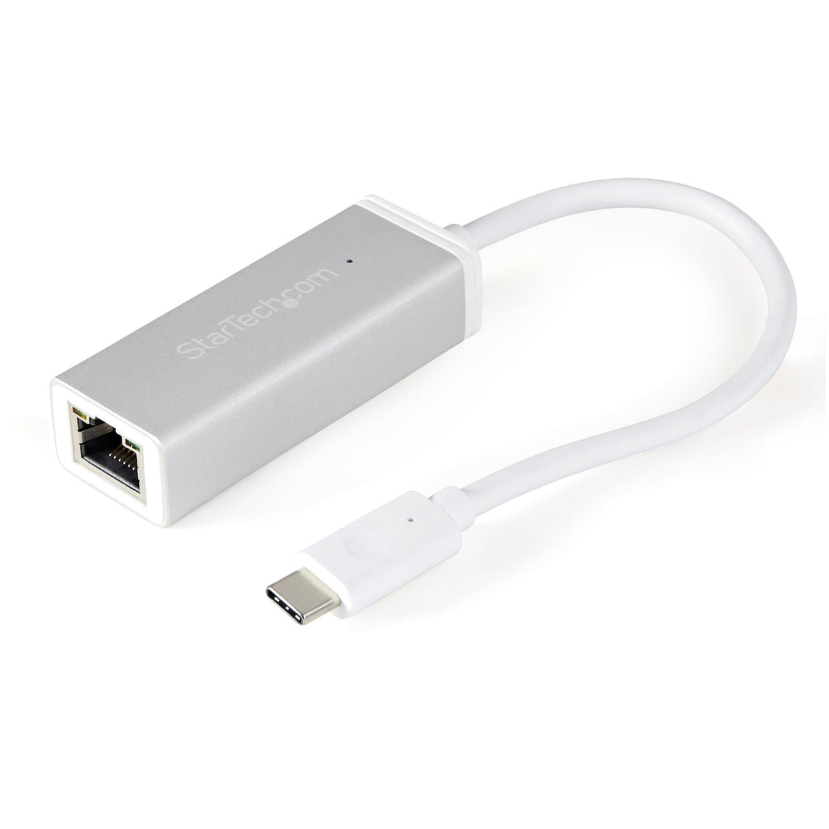 StarTech USB-C to Gigabit Ethernet Adapter, Aluminum, Thunderbolt 3 / 4 Compatible (US1GC30A) product image