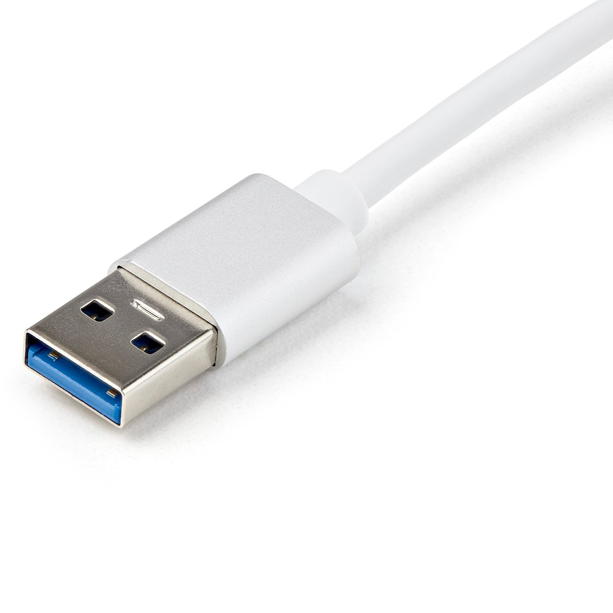 StarTech USB 3.0 to Gigabit Network Adapter, Silver, Sleek Aluminum Design for MacBook, Chromebook or Tablet, Native Driver (USB31000SA) product image