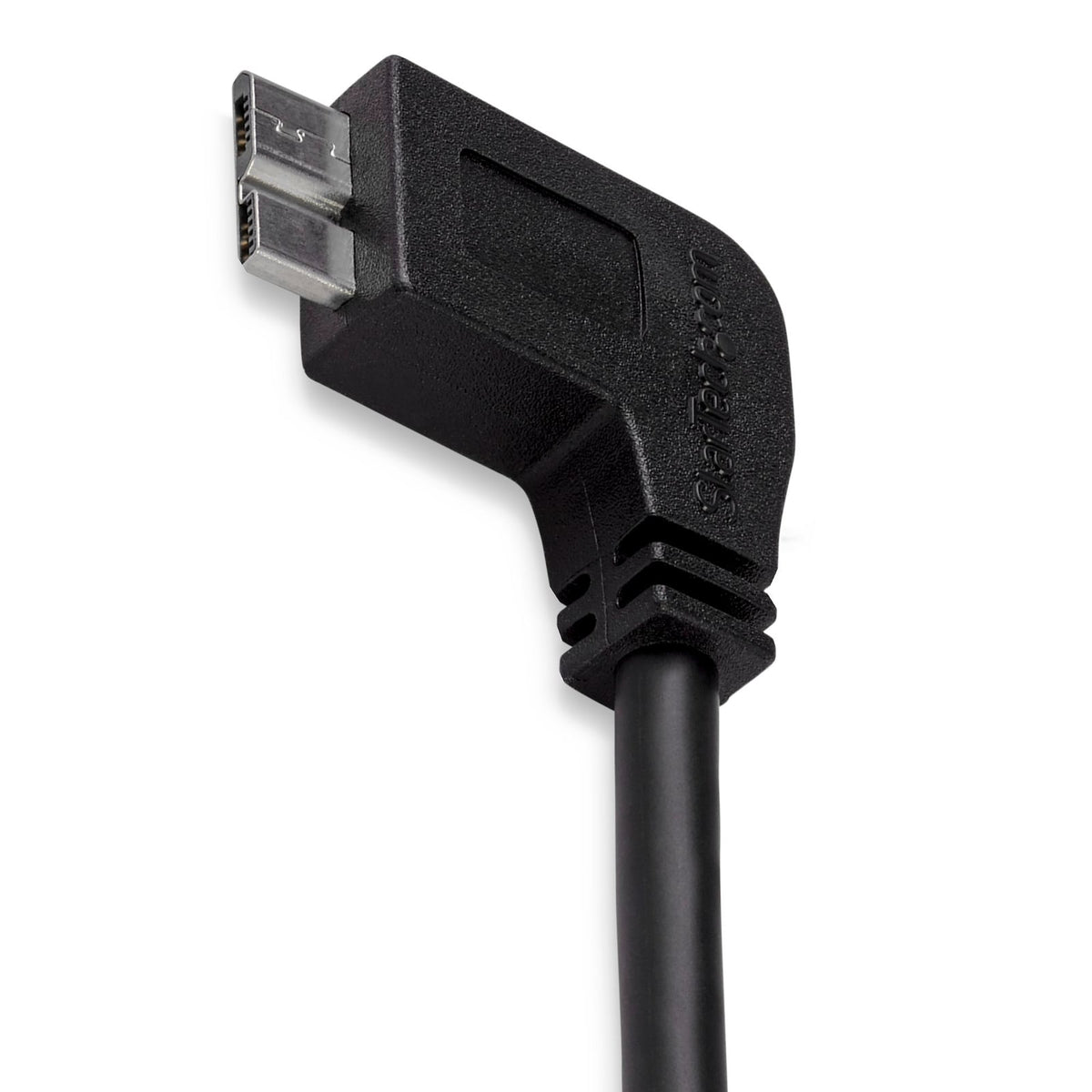 StarTech Slim Micro USB 3.0 (5Gbps) Cable - M/M - Left-Angle Micro-USB - 0.5m (20in) (USB3AU50CMLS) product image