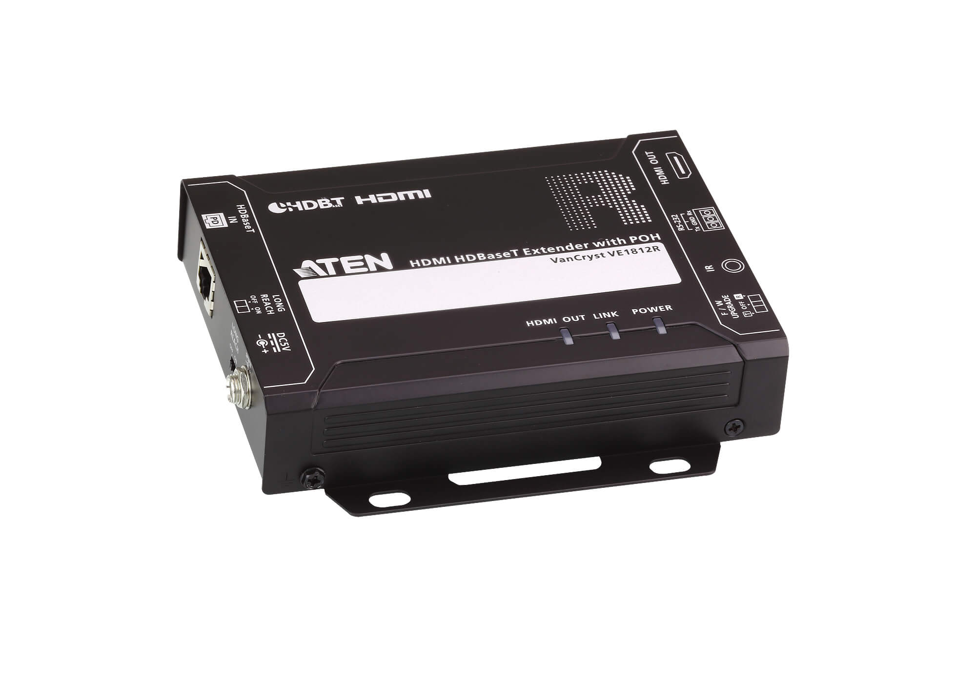 Aten HDMI HDBaseT Receiver with PoH (4K@100m) (HDBaseT Class A) (PoH PD) -VE1812R (3 Year Manufacture Local Warranty In Singapore)