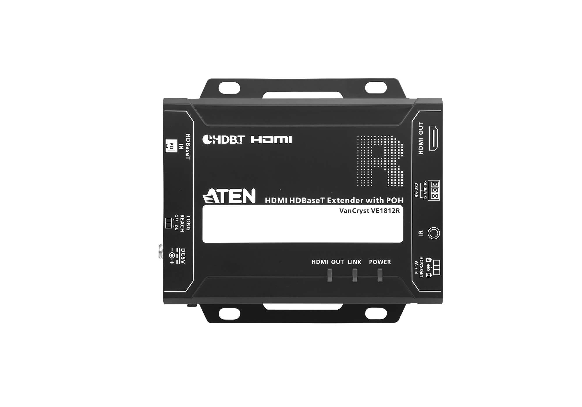 Aten HDMI HDBaseT Receiver with PoH (4K@100m) (HDBaseT Class A) (PoH PD) -VE1812R (3 Year Manufacture Local Warranty In Singapore)