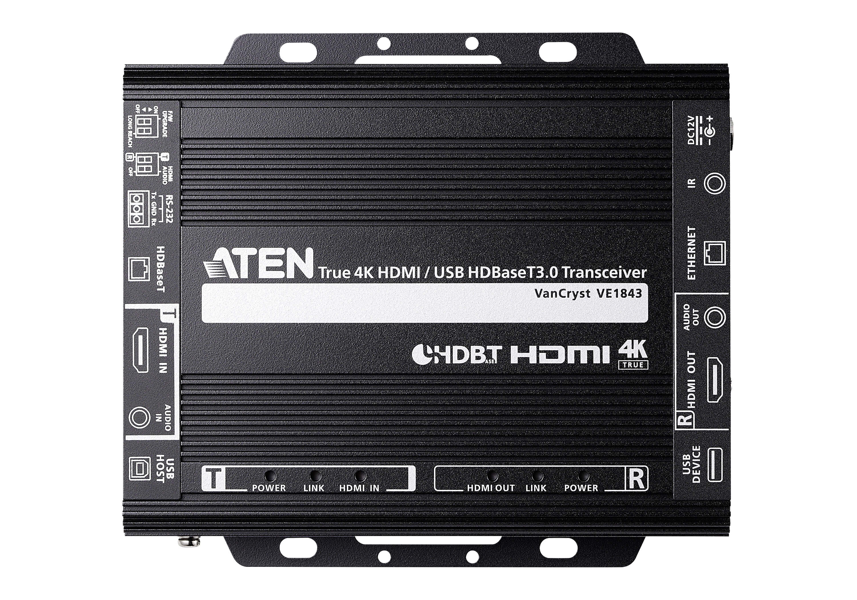 Aten True 4K HDMI / USB HDBaseT 3.0 Transceiver -VE1843 (3 Year Manufacture Local Warranty In Singapore)