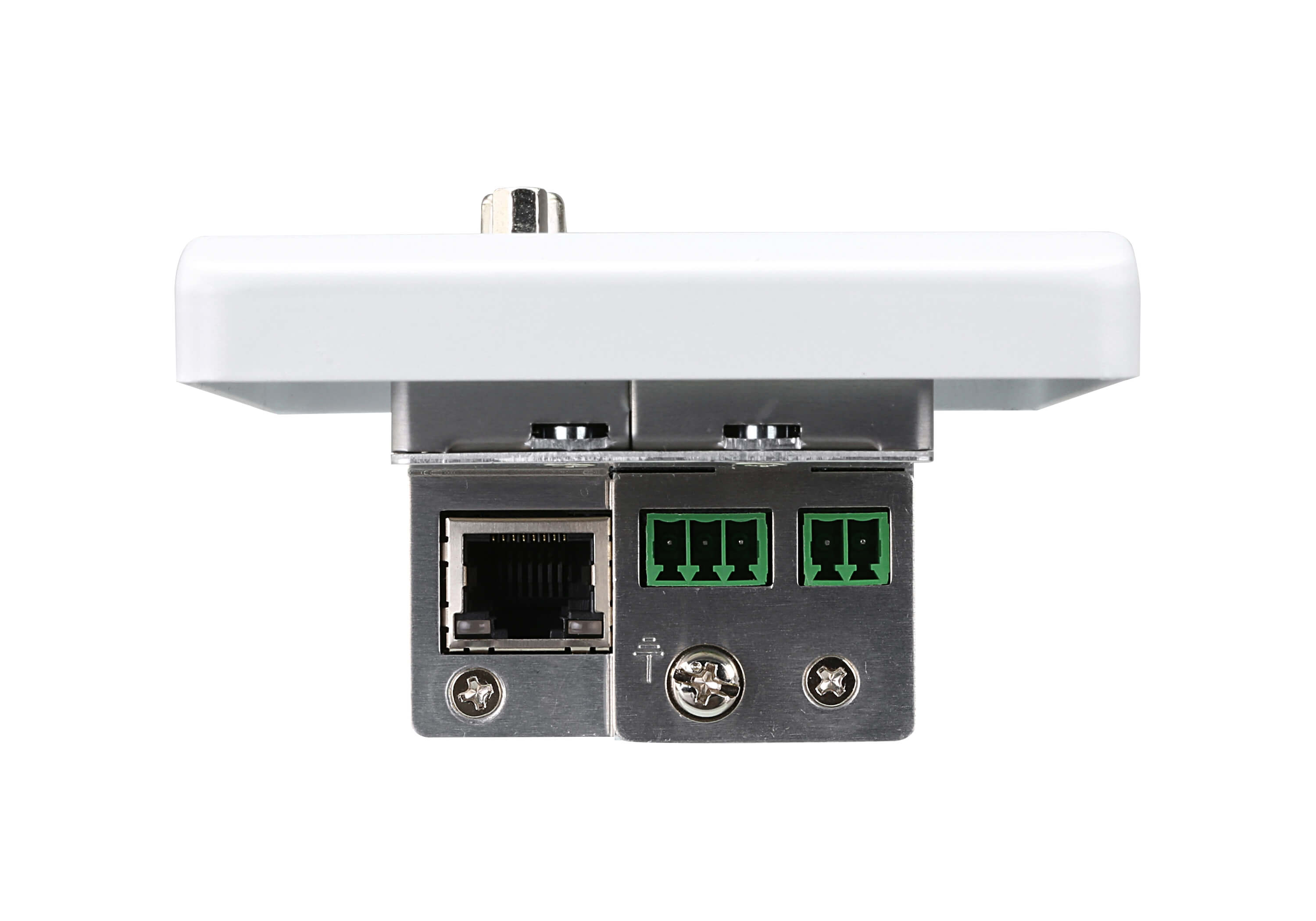 Aten HDMI & VGA HDBaseT Transmitter with EU Wall Plate / PoH (4K@100m) (HDBaseT Class A) (PoH PD) -VE2812AEUT (1 Year Manufacture Local Warranty In Singapore)